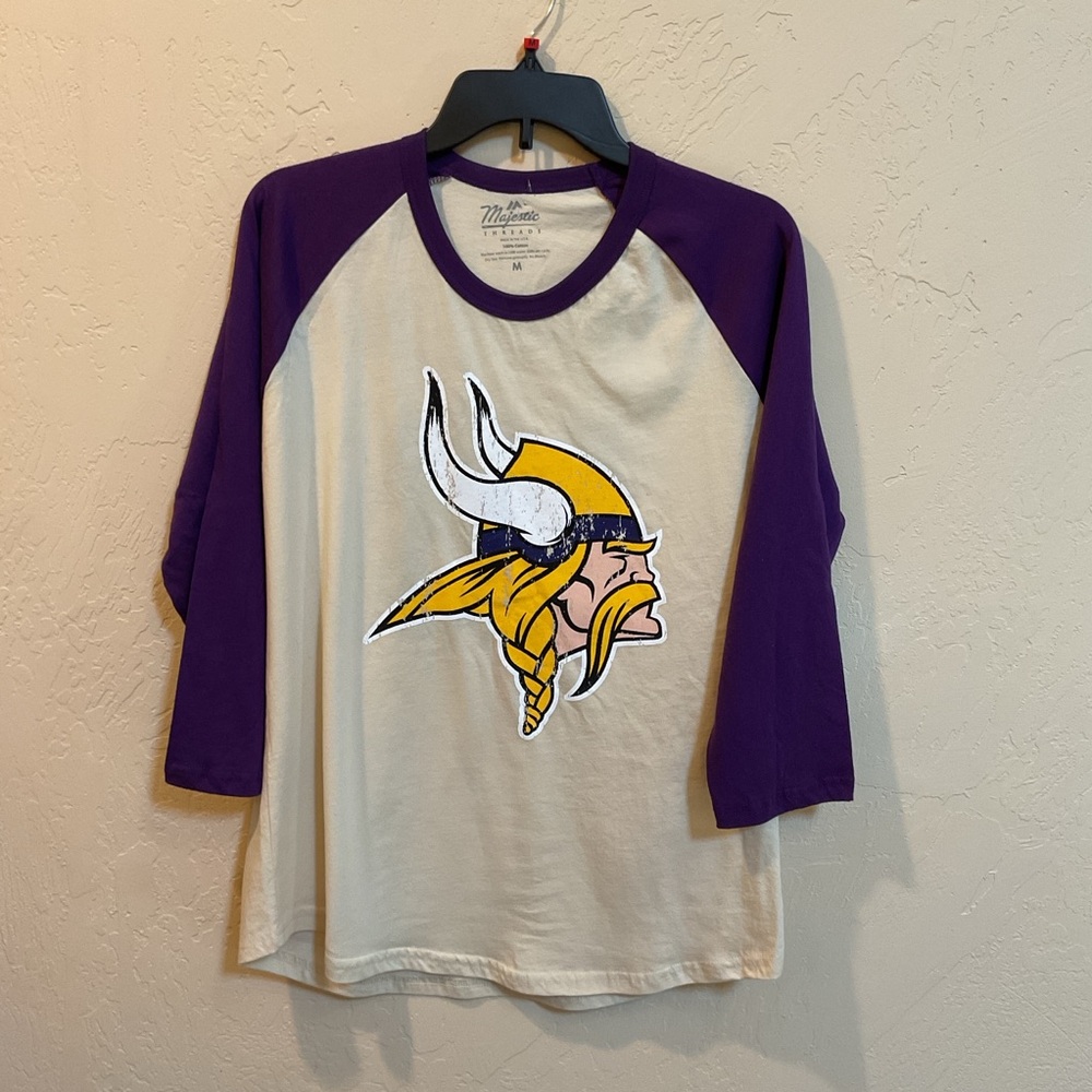 Purple and White NFL VIKINGS medium